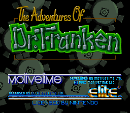 Adventures of Dr. Franken, The (Europe) (En,Fr,De,Es,It,Nl,Sv) Title Screen
